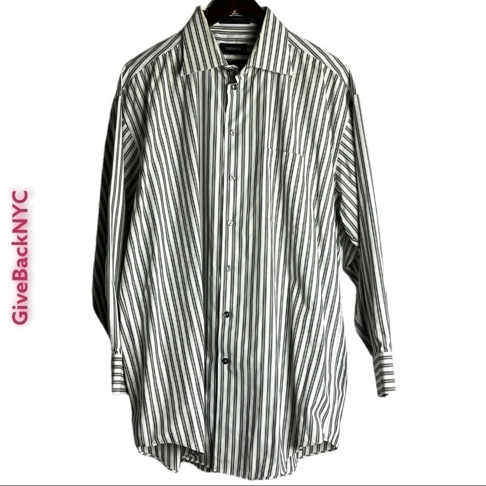 Claiborne Button down Dress Shirt Size XL